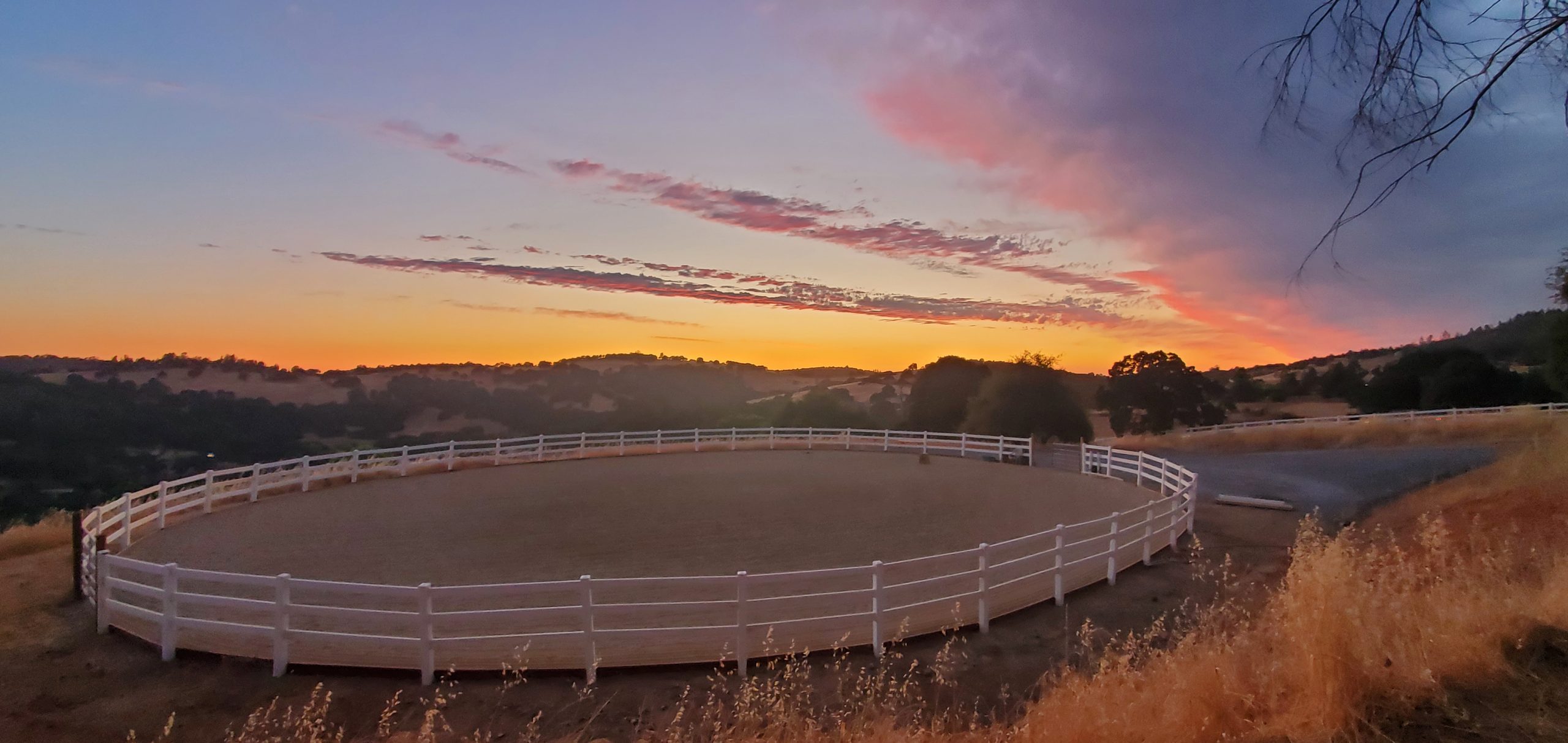 Arena at sunset